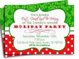 Order Christmas Party Invitations Christmas Party Invitation Printable Traditional Holiday