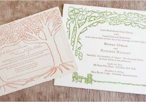 Outdoors Wedding Invitations Handmade Paper Outdoor Wedding Invitation Tiny Pine Press