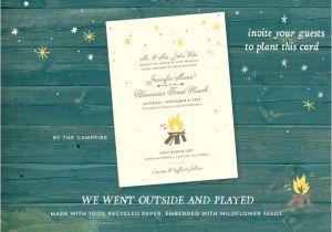 Outdoors Wedding Invitations Unique Outdoor Wedding Invitations On Plantable Paper by