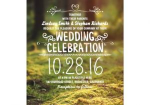 Outdoors Wedding Invitations Woodland Rustic Outdoor Wedding Invitations Zazzle