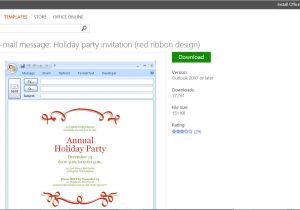 Outlook Holiday Party Invitation Template Microsoft 39 S Best Free Diy Christmas Templates