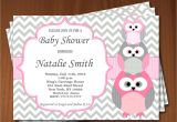 Owl Baby Shower Invitations for Girls Owl Baby Shower Invitation Girl Baby Shower Invitations