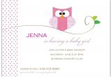 Owl Baby Shower Invitations for Girls Owl Girl Baby Shower Invitations