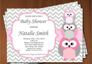 Owl Baby Shower Invitations Free Owl Baby Shower Invitation Girl Baby Shower Invitations