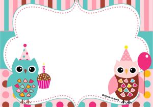Owl Birthday Invitation Template Free Free Printable Owl Birthday Invitation Bagvania