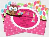Owl Birthday Invitation Template Pretty Owl Birthday Party Invitation Digital Diy by Babyfables