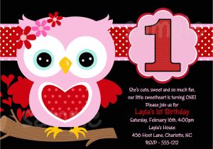 Owl First Birthday Invitations Owl 1st Birthday Invitations Ideas – Bagvania Free