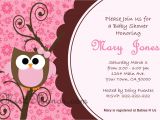 Owl Invites for Baby Shower Baby Shower Owl Invitations Printable Pink Owl Custom order