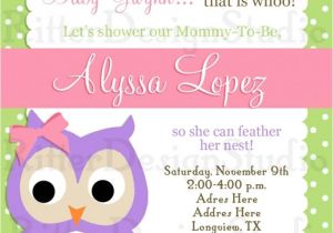 Owl Invites for Baby Shower Free Printable Owl Baby Shower Invitations