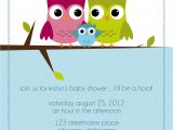 Owl themed Baby Shower Invitation Template Owl Baby Shower Invitations Image