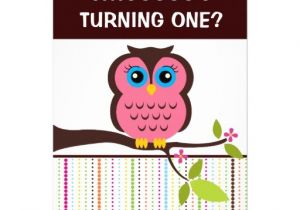 Owl themed First Birthday Invitations 700 Owl theme Invitations Owl theme Announcements