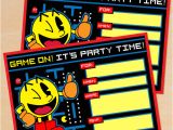 Pac Man Birthday Invitation Template Free Printable Retro Pac Man Birthday Invitation