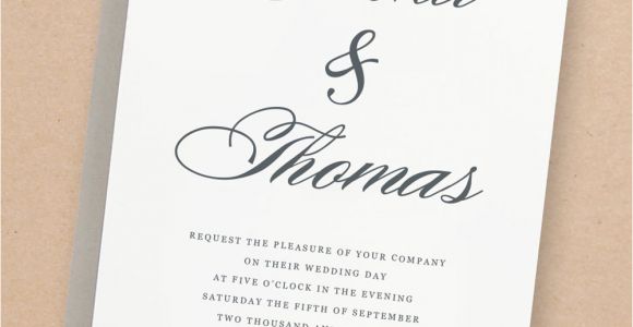 Pages Wedding Invitation Template Mac Printable Wedding Invitation Template Lucky Script Mac or