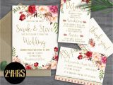 Pages Wedding Invitation Template Printable Wedding Invitation Wedding Invitations Set