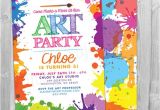 Paint Party Invitation Template Free Art Paint Party Invitations Printable Birthday Invitation