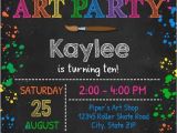 Paint Party Invitation Template Free Free Printable Art Party Invitation Template Art Party