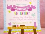 Painting Party Invitation Ideas Art Birthday Party Ideas for Kids Moms Munchkins