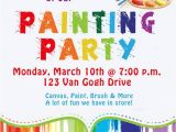 Painting Party Invitation Ideas Birthday Invites Awesome 10 Art Painting Party