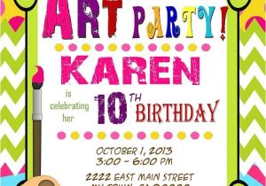 Painting Party Invitations Free Printable Art Party Invitation Art Birthday Paint Mis2manos