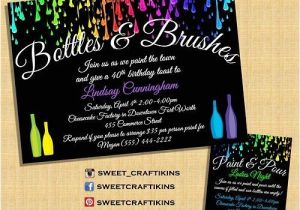 Painting with A Twist Birthday Party Invitations This Listing is for One Printable Custom Digital File the