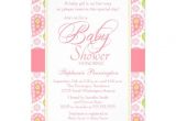 Paisley Baby Shower Invitations Chic Pink Green Paisley Baby Shower Invitation 5" X 7