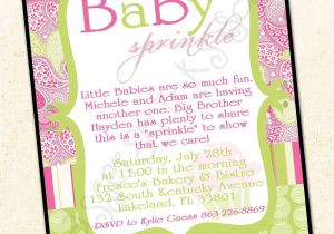 Paisley Print Baby Shower Invitations Paisley Print Sprinkle Baby Shower Invitation Boy or Girl