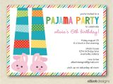 Pajama Party Invites Pajama Party Invitation Cimvitation