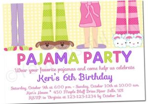 Pajama Party Invites Printable Girl Pajama Party Invitations 563