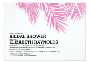 Palm Tree Bridal Shower Invitations Elegant Palm Tree Beach Bridal Shower Invitations Zazzle