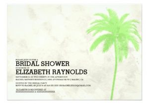 Palm Tree Bridal Shower Invitations Modern Palm Trees Beach Bridal Shower Invitations Zazzle