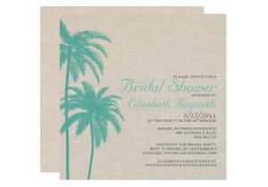 Palm Tree Bridal Shower Invitations Palm Tree Burlap Bridal Shower Invitations Zazzle