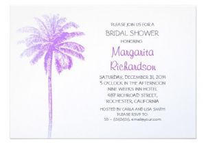 Palm Tree Bridal Shower Invitations Personalized Palm Tree Invitations Custominvitations4u Com