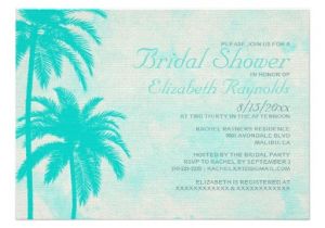 Palm Tree Bridal Shower Invitations Rustic Palm Tree Burlap Bridal Shower Invitations Zazzle