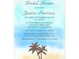 Palm Tree Bridal Shower Invitations Tropical Beach Palm Tree Bridal Shower Invitations Zazzle