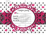 Pamper Party Invite Template Items Similar to Pamper Party Invitation Instant