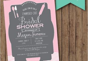 Pampered Chef Bridal Shower Invitations Kitchen Bridal Shower Invitation Pampered Chef by