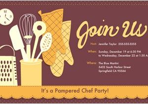 Pampered Chef Party Invitation Pampered Chef Bridal Shower Invitations Wording