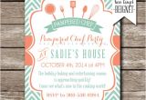 Pampered Chef Party Invitation Pampered Chef Party Invitation Bridal Shower Invitation