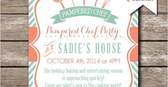 Pampered Chef Party Invitation Pampered Chef Party Invitation Bridal Shower Invitation