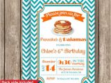 Pancake and Pajama Birthday Party Invitations Pajamas and Pancakes Party Invitations Printed or by