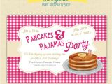Pancake and Pajama Birthday Party Invitations Pancake and Pajama Birthday Party Invitations Home Party