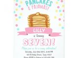 Pancake and Pajama Birthday Party Invitations Pancakes and Pajamas Birthday Party Invitation Zazzle
