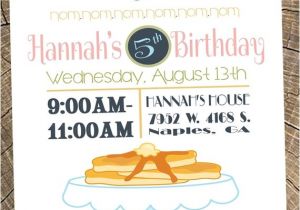 Pancake and Pajama Birthday Party Invitations Pancakes Pajamas Party Invitation Birthday Girl 39 S