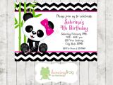 Panda Bear Birthday Party Invitations Panda Bear Birthday Invitations Printed Panda Bear Birthday