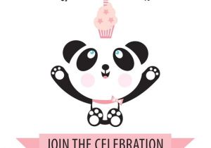 Panda Bear Birthday Party Invitations Panda Bear Birthday Party Invitation for Kids by Tbonesquid