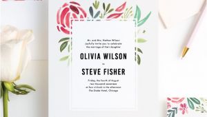 Paper Culture Wedding Invitation Strokes Of Floral Wedding Invitations Paper Culture