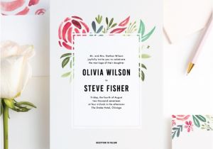 Paper Culture Wedding Invitation Strokes Of Floral Wedding Invitations Paper Culture