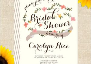 Paper source Bridal Shower Invitations Semi Diy Printable Invites – Rifle Paper Inspired