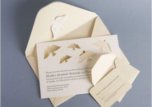 Papercut Wedding Invitations Papercut Dove Wedding Invitations Invitation Crush