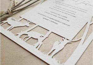 Papercut Wedding Invitations Woodland Papercuts Papercut Wedding Invitations Reply